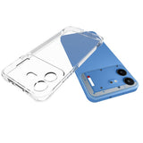 Nothing Phone (4b) WANLONFENG Flexible Plastic Case with Reinforced Corners - Transparent