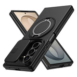Samsung Galaxy Z Fold8 Ultra / Fold7 EIDERWOOD Hybrid Cover med 360° Rotatable Kickstand & Camera Protection - MagSafe Compatible - Black