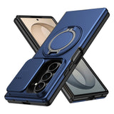 Samsung Galaxy Z Fold8 Ultra / Fold7 EIDERWOOD Hybrid Cover med 360° Rotatable Kickstand & Camera Protection - MagSafe Compatible - Blue