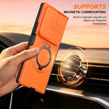 Samsung Galaxy Z Fold8 Ultra / Fold7 EIDERWOOD Hybrid Cover med 360° Rotatable Kickstand & Camera Protection - MagSafe Compatible - Orange