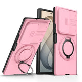 Samsung Galaxy Z Fold8 Ultra / Fold7 EIDERWOOD Hybrid Cover med 360° Rotatable Kickstand & Camera Protection - MagSafe Compatible - Pink