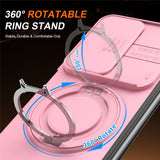 Samsung Galaxy Z Fold8 Ultra / Fold7 EIDERWOOD Hybrid Cover med 360° Rotatable Kickstand & Camera Protection - MagSafe Compatible - Pink