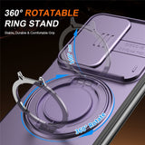 Samsung Galaxy Z Fold8 Ultra / Fold7 EIDERWOOD Hybrid Cover med 360° Rotatable Kickstand & Camera Protection - MagSafe Compatible - Purple