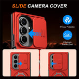 Samsung Galaxy Z Fold8 Ultra / Fold7 EIDERWOOD Hybrid Cover med 360° Rotatable Kickstand & Camera Protection - MagSafe Compatible - Red