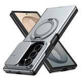 Samsung Galaxy Z Fold8 Ultra / Fold7 EIDERWOOD Hybrid Cover med 360° Rotatable Kickstand & Camera Protection - MagSafe Compatible - Grey