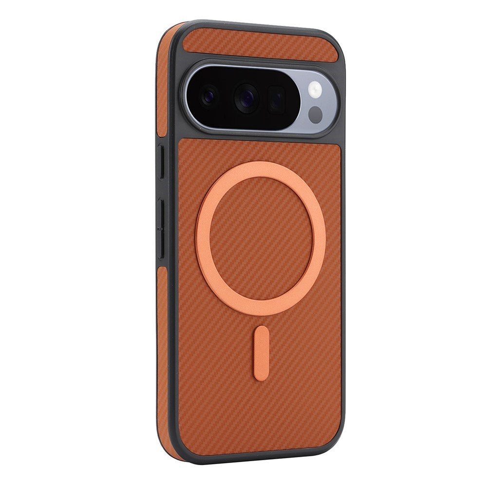 Google Pixel 11 Pro XL EIDERWOOD Case with Carbon Structure - MagSafe Compatible - Brown
