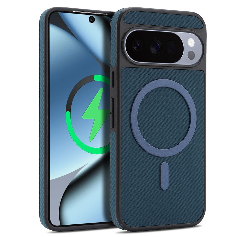 Google Pixel 11 Pro XL EIDERWOOD Case with Carbon Structure - MagSafe Compatible - Blue