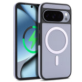 Google Pixel 11 Pro XL EIDERWOOD Case with Carbon Structure - MagSafe Compatible - Purple
