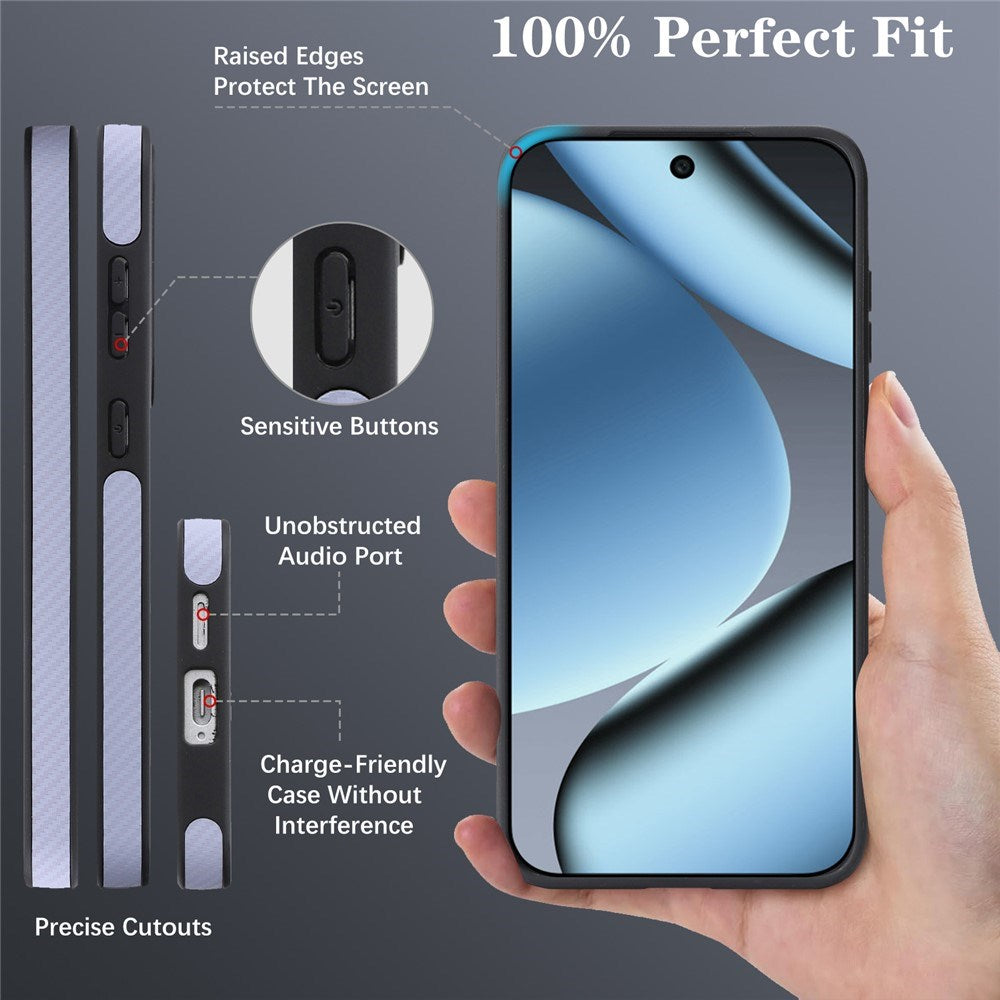 Google Pixel 11 Pro XL EIDERWOOD Case with Carbon Structure - MagSafe Compatible - Purple