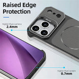 iPhone 18 Pro / 17 Pro EIDERWOOD Carbon Fiber Case w . Kickstand - MagSafe Compatible - Blue