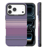 iPhone 18 Pro Max EIDERWOOD Case with Patterned Faux Leather Back - MagSafe Compatible - Purple
