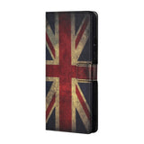 Google Pixel 7A Leather Case w. Wallet & Stand Function - Union Jack