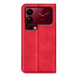 Xiaomi 18 Pro Max EIDERWOOD Artificial Leather Flip Case with Wallet and Stand Function - Red