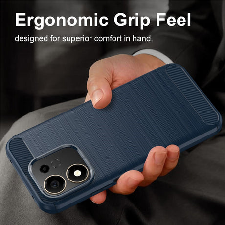 Honor 600 Smart EIDERWOOD Brushed Carbon Case - Blue
