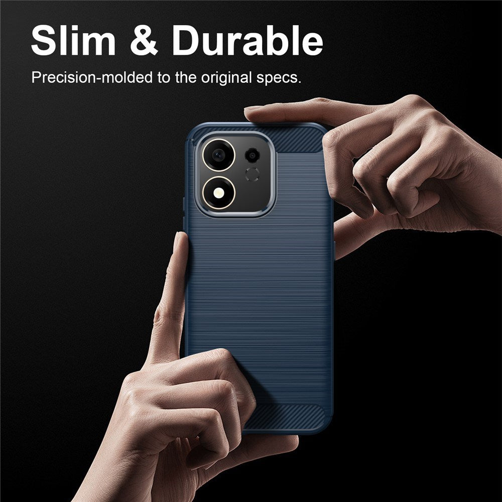 Honor 600 Smart EIDERWOOD Brushed Carbon Case - Blue