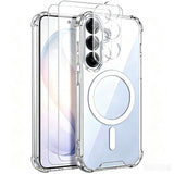 Samsung Galaxy S26 FE Protection Set with 1 x MagSafe Case 2 x Screen Protector 2 x Camera Protector - Transparent