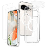 Google Pixel 11 Pro XL Protection Set with 1 x MagSafe Cover & 2 x Screen Protector & 2 x Camera Lens Glass - Transparent