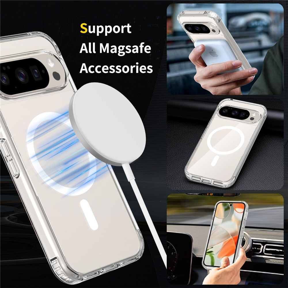 Google Pixel 11 Pro XL Protection Set with 1 x MagSafe Cover & 2 x Screen Protector & 2 x Camera Lens Glass - Transparent