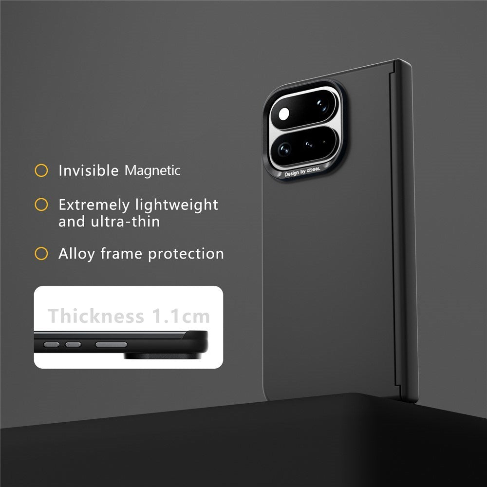 Google Pixel 11 Pro Fold ABEEL Hard Soft-Touch Plastic Case - MagSafe Compatible - Black