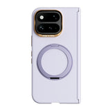 Google Pixel 11 Pro Fold ABEEL Hard Soft-Touch Plastic Case w. Kickstand - MagSafe Compatible - Purple