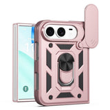 iPhone Fold EIDERWOOD Hybrid Tough Case with Kickstand & Cam Slider - Rose Gold