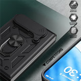 iPhone Fold EIDERWOOD Hybrid Tough Case with Kickstand & Cam Slider - Gold