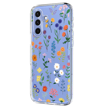 Samsung Galaxy S26 FE EIDERWOOD Flexible Plastic Case with Floral Motif - Transparent / Different Flowers