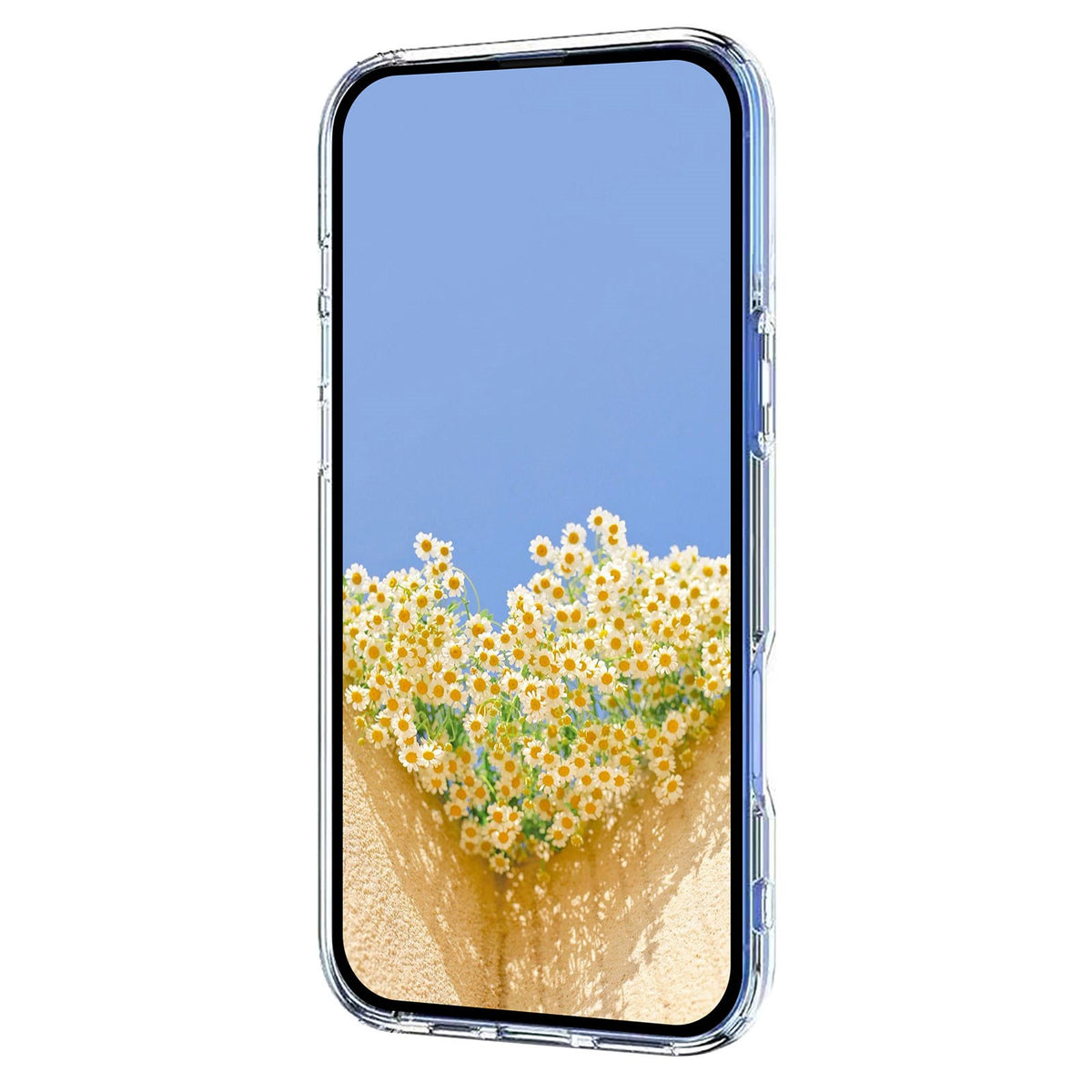 Samsung Galaxy S26 FE EIDERWOOD Flexible Plastic Case with Floral Motif - Transparent / Lilies
