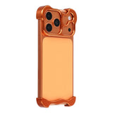 iPhone 18 Pro Two-Piece Metal Bumper Case - Orange