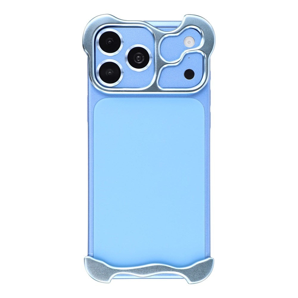 iPhone 18 Pro Two-Piece Metal Bumper Case - Blue