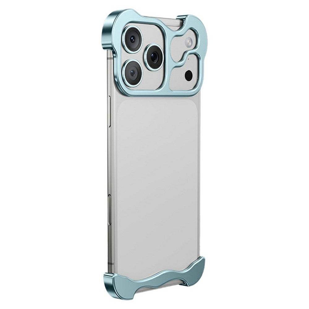 iPhone 18 Pro Two-Piece Metal Bumper Case - Blue