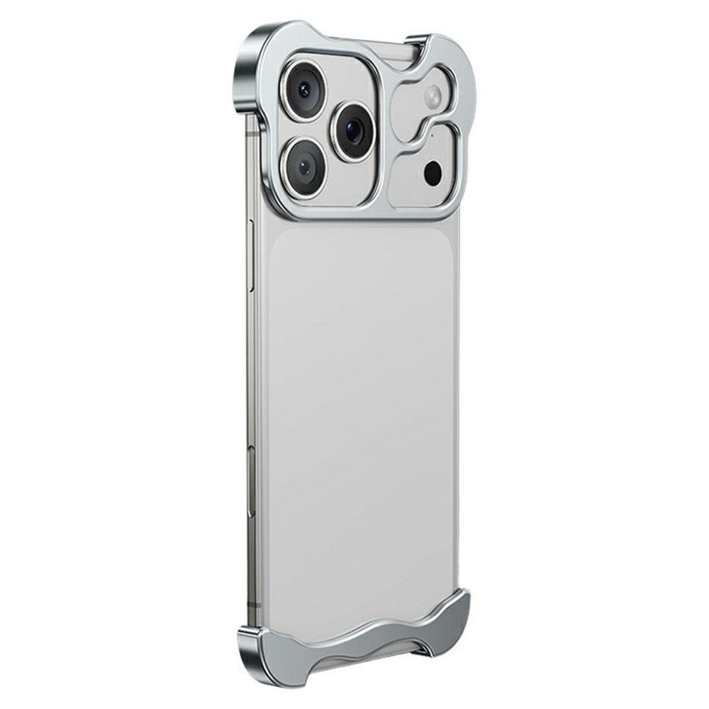 iPhone 18 Pro Two-Piece Metal Bumper Case - Silver