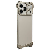 iPhone 18 Pro Max Two-Piece Metal Bumper Case - Gold