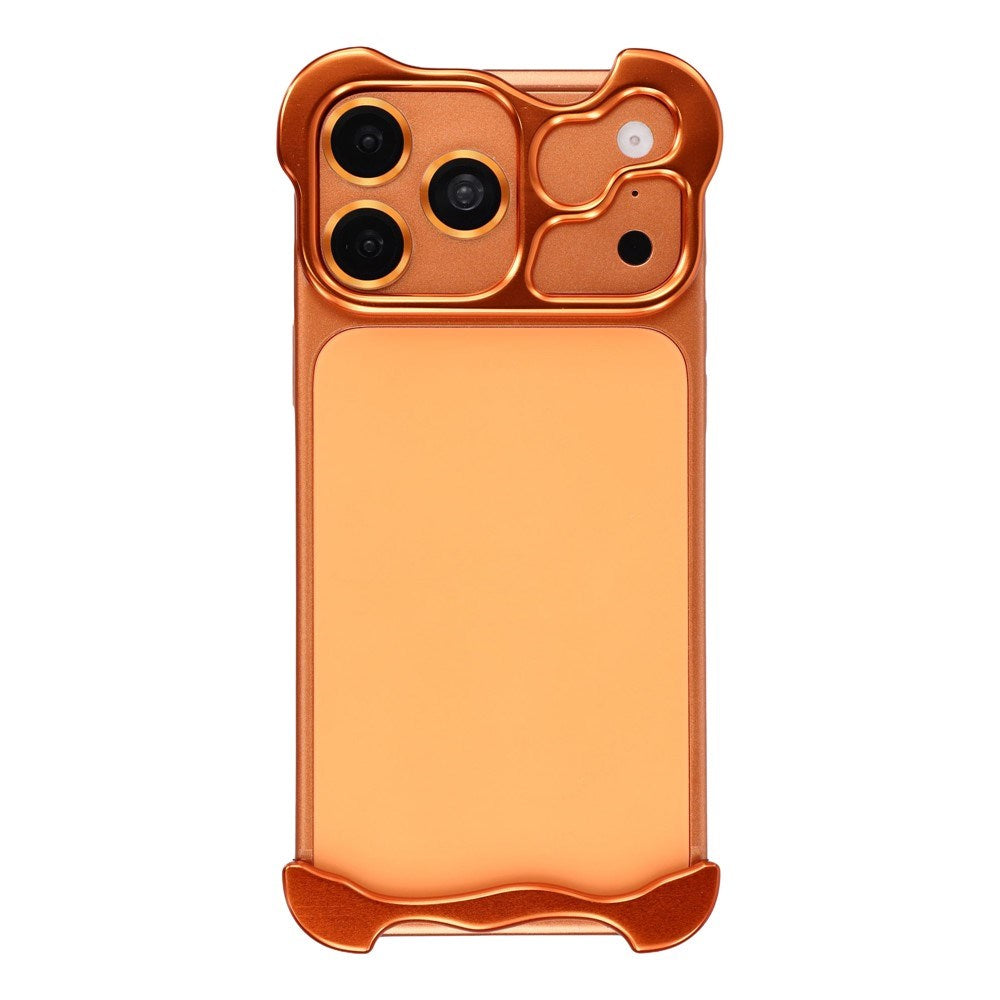 iPhone 18 Pro Max Two-Piece Metal Bumper Case - Orange