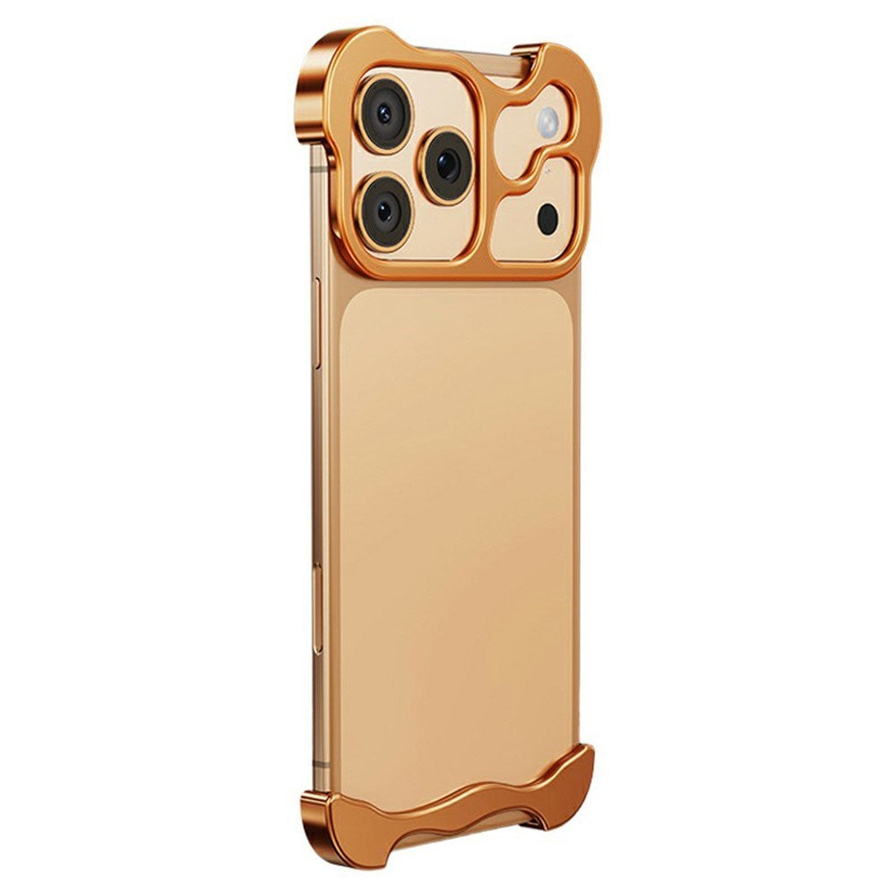 iPhone 18 Pro Max Two-Piece Metal Bumper Case - Orange