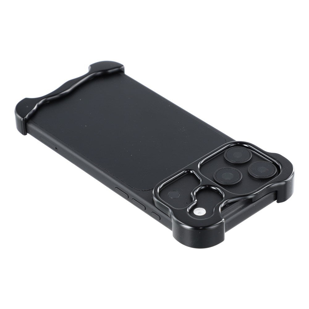 iPhone 18 Pro Max Two-Piece Metal Bumper Case - Black
