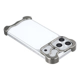 iPhone 18 Pro Max Two-Piece Metal Bumper Case - Grey