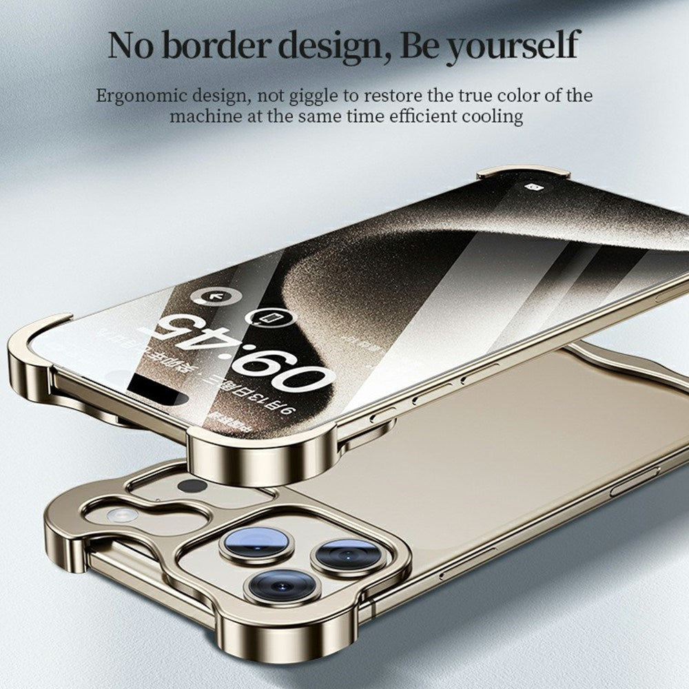 iPhone 18 Pro Max Two-Piece Metal Bumper Case - Purple