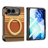 iPhone Fold EIDERWOOD Aramid Case w. Built-in Screen Protector & Kickstand - MagSafe Compatible - Orange