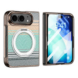 iPhone Fold EIDERWOOD Aramid Case w. Built-in Screen Protector & Kickstand - MagSafe Compatible - Blue