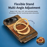 iPhone Fold EIDERWOOD Aramid Case w. Built-in Screen Protector & Kickstand - MagSafe Compatible - Blue