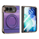 iPhone Fold EIDERWOOD Aramid Case w. Built-in Screen Protector & Kickstand - MagSafe Compatible - Purple