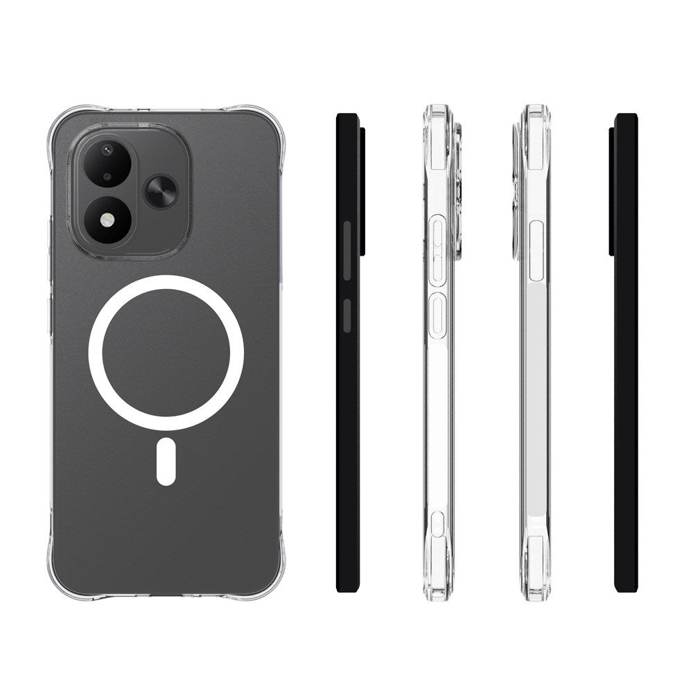 Xiaomi Redmi Note 17 (5G) EIDERWOOD Flexible Plastic Case with Shock-Absorbing Corners - MagSafe Compatible - Transparent