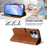 Xiaomi Redmi Note 17 Pro Max (5G) EIDERWOOD Faux Leather Flip Case with Strap - Brown