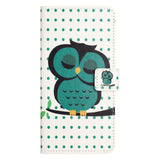 Samsung Galaxy S26 FE EIDERWOOD Flip Case with Wallet and Stand Function - Sleeping Owl
