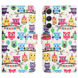 Samsung Galaxy S26 FE EIDERWOOD Flip Case with Wallet and Stand Function - Owls