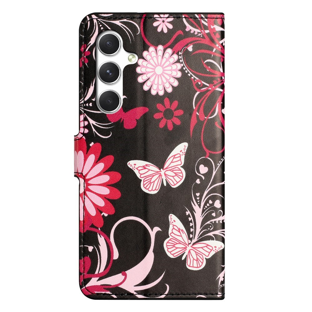 Samsung Galaxy S26 FE EIDERWOOD Flip Case with Wallet and Stand Function - Black / Butterflies