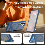 Samsung Galaxy S26 FE / S25 FE EIDERWOOD Hybrid Case with Kickstand - MagSafe Compatible - Blue