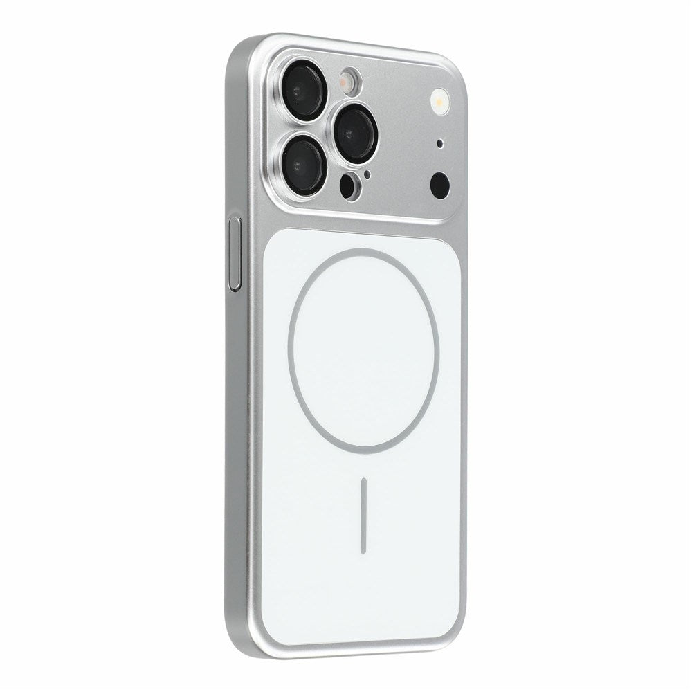 iPhone 15 Pro EIDERWOOD Hard Plastic Case w. Camera Protector - MagSafe Compatible - Silver