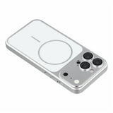 iPhone 15 Pro EIDERWOOD Hard Plastic Case w. Camera Protector - MagSafe Compatible - Silver